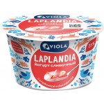 Йогурт LAPLANDIA Сливочный с наполнителем Клубника, бисквит 7,1%, без змж, 180г