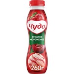 Йогурт питьевой ЧУДО Ягоды, мороженое 1,9%, без змж, 260г Йогурт питьевой ЧУДО Ягоды, мороженое 1,9%, без змж, 260г