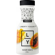 Йогурт LIBERTY с папайей и манго 2%, без змж, 270г в магазинах Лента