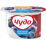Десерт творожный ЧУДО Воздушный Творожок взбитый со вкусом черники 5,8%, без змж, 85г