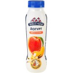 Йогурт питьевой БЕЛЫЙ ГОРОД Персик, ваниль 1%, без змж, 290г
