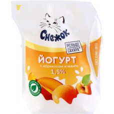 Йогурт питьевой СНЕЖОК с абрикосом и манго 1,5%, без змж, 200г в магазинах Лента