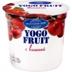 Йогурт YOGO FRUIT Вишня двухслойный 2,5%, без змж, 150г