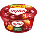 Йогурт ЧУДО Вишня, черешня 2%, без змж, 130г Йогурт ЧУДО Вишня, черешня 2%, без змж, 130г