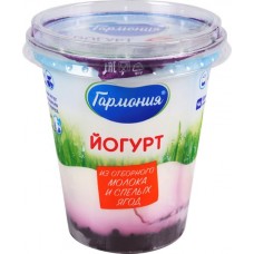 Йогурт ГАРМОНИЯ Черная-красная смородина 2,7%, без змж, 300г в магазинах Лента