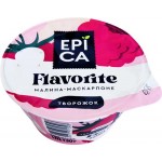 Десерт творожный EPICA Flavorite Малина, маскарпоне 7,7%, без змж, 130г