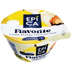 Десерт творожный EPICA Flavorite Груша, ваниль, грецкий орех 8%, без змж, 130г в магазинах Лента