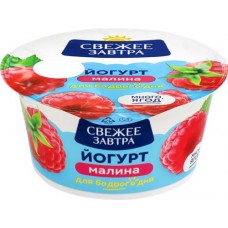 Йогурт СВЕЖЕЕ ЗАВТРА Малина 2,9%, без змж, 120г в магазинах Лента