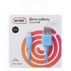 Дата-кабель LENTEL Usb – micro-Usb 2A Арт. 126837, 1м в магазинах Лента