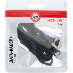 Дата-кабель 365 ДНЕЙ Usb – micro-Usb 1А, черный Арт. 127000, 1м