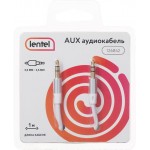 Кабель Aux LENTEL 3,5 Jack – 3,5 Jack, белый Арт. 126842, 1м