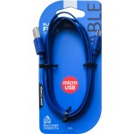 Кабель GAL USB A – micro USB B, 2А, плоский, 1,5м
