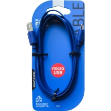 Кабель GAL USB A – micro USB B, 2А, плоский, 1,5м в магазинах Лента