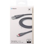 Дата-кабель DEPPA Ceramic USB – micro USB, 1м, черный