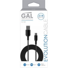 Кабель GAL USB A - type-C 2,1A, 1,2м в магазинах Лента