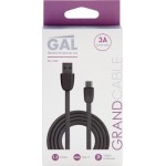 Кабель GAL CU-1242 USB A - type-C 3A 1,2м, TPE