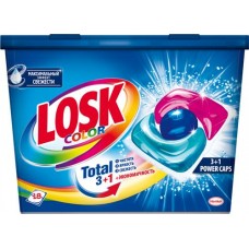 Капсулы для стирки LOSK Power Caps Color, 18шт в магазинах Лента