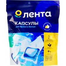 Капсулы для стирки белого белья ЛЕНТА 80%, 25шт в магазинах Лента