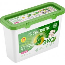 Капсулы для стирки SYNERGETIC Color, 12шт в магазинах Лента