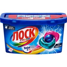 Капсулы для стирки ЛОСК Капс Колор, 12шт в магазинах Лента