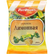 Карамель РОТ ФРОНТ Лимонная, 250г в магазинах Лента