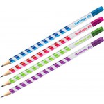 Карандаш чернографитный BERLINGO Supertwist HB круглый, с ластиком Арт. BP00940