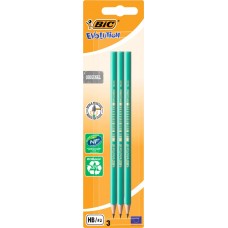 Набор чернографитных карандашей BIC Evolution HB, 3шт в магазинах Лента