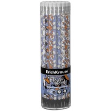Карандаш чернографитный ERICHKRAUSE Tulips HB, с ластиком, трехгранный Арт. 55265 в магазинах Лента
