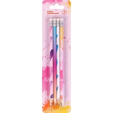Набор чернографитных карандашей Dream catcher с ластиком, HB, Арт. MF521750, 4шт в магазинах Лента
