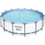 Бассейн каркасный BESTWAY Steel Pro Max 16015л 457х122см, с фильтр-насосом, лестницей и тентом, Арт. 56438 Бассейн каркасный BESTWAY Steel Pro Max 16015л 457х122см, с фильтр-насосом, лестницей и тентом, Арт. 56438