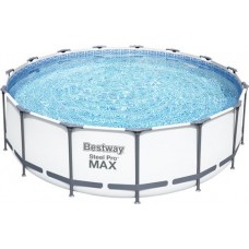 Бассейн каркасный BESTWAY Steel Pro Max 16015л 457х122см, с фильтр-насосом, лестницей и тентом, Арт. 56438 в магазинах Лента