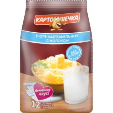 Пюре картофельное КАРТОШЕЧКА с молоком, 320г в магазинах Лента