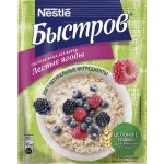 Каша овсяная БЫСТРОВ Лесные ягоды, не требующая варки, 40г