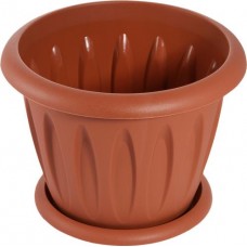 Горшок для растений с поддонником MARTIKA Фелиция терракотовый d=140мм, 0.9л, Арт. С102Т в магазинах Лента