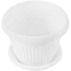 Кашпо для растений с поддоном IDEA Ливия d=12см 0,6л, мраморный, Арт. М3009 в магазинах Лента