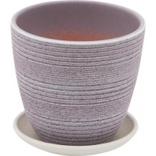 Горшок керамический с поддоном Халва-Л Крокус №2 d=15см 1,4л, сиреневый, Арт. КС-К2-200-54л в магазинах Лента