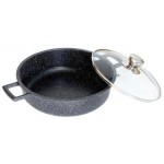 Жаровня HOMECLUB Marble 28см, литой алюминий, стеклянная крышка, 4.3л Арт. HC-28ST