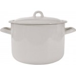 Кастрюля с крышкой ЛЫСЬВЕНСКИЕ ЭМАЛИ Жемчужная, эмалированная сталь 4.3л Арт. С-16141/Жм