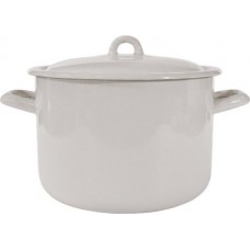 Кастрюля с крышкой ЛЫСЬВЕНСКИЕ ЭМАЛИ Жемчужная, эмалированная сталь 4.3л Арт. С-16141/Жм в магазинах Лента