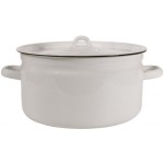 Кастрюля с крышкой ЛЫСЬВЕНСКИЕ ЭМАЛИ Жемчужная, эмалированная сталь 5.5л Арт. С-1617/Жм