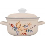 Кастрюля с крышкой ЛЫСЬВЕНСКИЕ ЭМАЛИ цилиндрическая, эмалированная сталь 2л Арт. С-1510АП2/4Жм