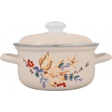 Кастрюля с крышкой ЛЫСЬВЕНСКИЕ ЭМАЛИ цилиндрическая, эмалированная сталь 2л Арт. С-1510АП2/4Жм в магазинах Лента