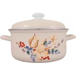 Кастрюля с крышкой ЛЫСЬВЕНСКИЕ ЭМАЛИ цилиндрическая, эмалированная сталь 3л Арт. С-1512АП2/4Жм