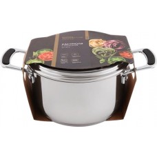 Кастрюля HOMECLUB Edition, нержавеющая сталь, ручки с силиконом, 3.2л в магазинах Лента