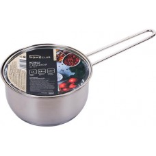 Ковш с крышкой HOMECLUB Praсtic нержавеющая сталь, стекло, 1.5л в магазинах Лента