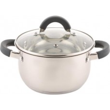 Кастрюля HOMECLUB Comfort, с силиконовыми ручками, нержавеющая сталь, индукция, 2.5л Арт. GS-4 в магазинах Лента