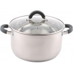 Кастрюля HOMECLUB Comfort, с силиконовыми ручками, нержавеющая сталь, индукция, 5.8л Арт. GS-7 Кастрюля HOMECLUB Comfort, с силиконовыми ручками, нержавеющая сталь, индукция, 5.8л Арт. GS-7