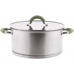 Кастрюля HOMECLUB Verde, нержавеющая сталь, индукция, силиконовые ручки, 3л, Арт. NBF-cas2