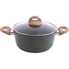 Кастрюля со стеклянной крышкой HOMECLUB Verde литая, антипригарное покрытие, 3.3л, Арт. HM-VER-3 в магазинах Лента