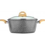 Кастрюля со стеклянной крышкой HOMECLUB Scandia литая, антипригарное покрытие, 3.3л, Арт. HM-SCA-3,3